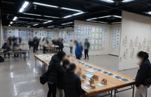 作品展の様子 - 中学校の部