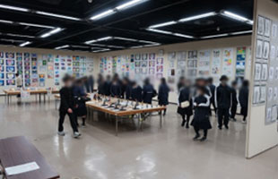 作品展の様子 - 中学校の部